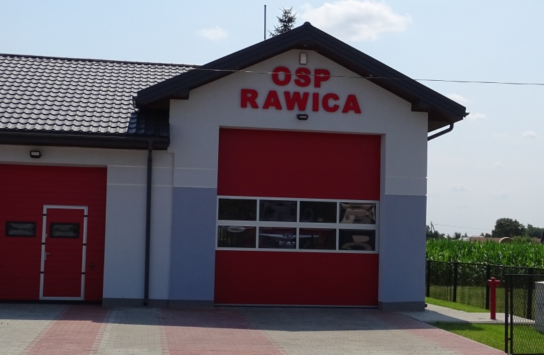 Nadbudowa budynku OSP Rawica polegającego na zmianie konstrukcji dachu, oraz rozbudowa budynku o garaż